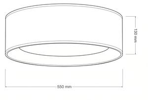Brilagi - Plafoniera LED VELVET SIMPLE LED/36W/230V 3000K diam. 55 cm marrone