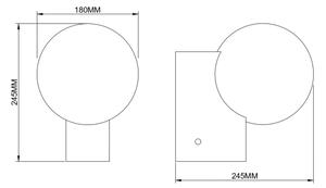 Zuma Line 003064-034741 - Applique da parete NUA 1xE27/25W/230V dorata