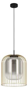 Eglo 39695 - Lampadario a cavo CAMINATA 1xE27/40W/230V nero/oro