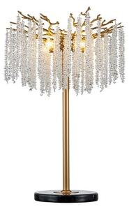 Lampada da tavolo a cascata, 85 cm - Oro - Vetro
