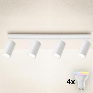 Brilagi - Faretto LED RGBW dimmerabile SELE MODERN 4xGU10/4,8W/230V bianco