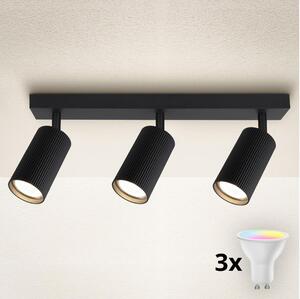Brilagi - Faretto LED RGBW dimmerabile SELE MODERN 3xGU10/4,8W/230V nero