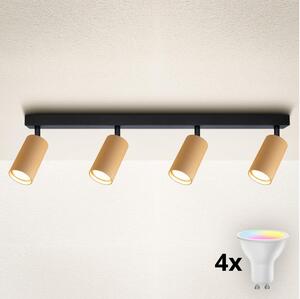 Brilagi - Faretto LED RGBW dimmerabile SELE MODERN 4xGU10/4,8W/230V dorato