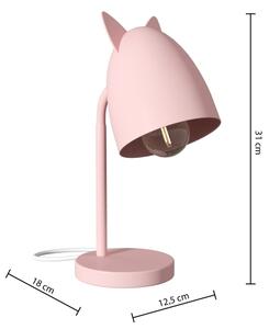 Atmosphera - Lampada da tavolo per bambini OREILLES 1xE14/40W/230V rosa