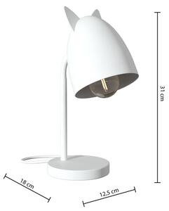 Atmosphera - Lampada da tavolo per bambini OREILLES 1xE14/40W/230V bianca