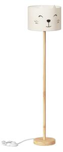 Atmosphera - Lampada da terra per bambini FÉLIX 1xE27/40W/230V gatto
