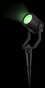Nedis ZBLOS10RGBW3-SADA Set di 3 lampade LED RGBW dimmerabili per esterni, 3W/230V, IP65, Wi-Fi compatibile con Tuya