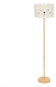Atmosphera - Lampada da terra per bambini FÉLIX 1xE27/40W/230V gatto