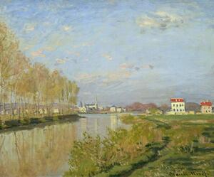 Claude Monet - Stampa artistica The Seine at Argenteuil 1873, (40 x 35 cm)