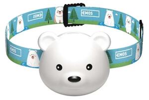 Lampada frontale ricaricabile LED/USB 500 mAh a forma di orso