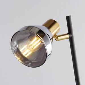 Searchlight Lampada da tavolo Classy con paralume vetro fumè