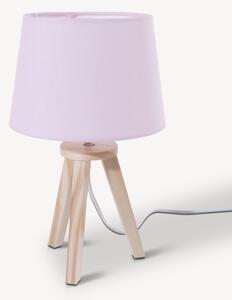 Atmosphera - Lampada da tavolo TRIPOD 1xE14/40W/230V pino/rosa