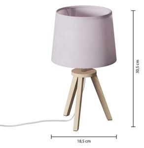 Atmosphera - Lampada da tavolo TRIPOD 1xE14/40W/230V pino/rosa