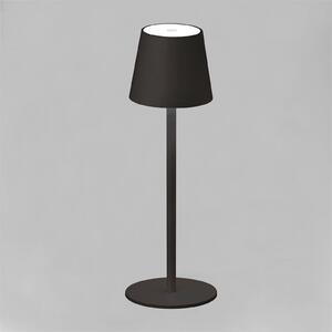 FH Lighting Lampada LED da tavolo Tropea con accu, nero sabbia
