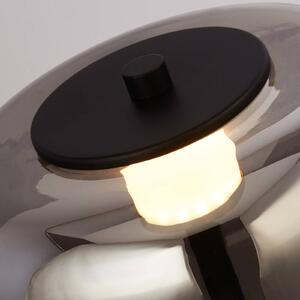 Searchlight Piantana LED Frisbee con paralume di vetro