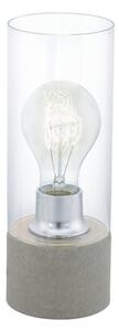 Eglo 94549 - Lampada da tavolo TORVISCO 1xE27/60W/230V grigio