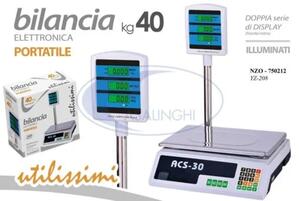 Gicos Bilancia da Cucina Digitale Elettronica Metallo Portata Massima 40 Kg - GC750212
