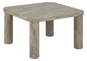 Tavolino da salotto grigio chiaro con effetto marmo 60x60 cm Solano – Actona