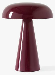 &Tradition LED lampada da tavolo ricaricabile Como SC53, rosso-marrone