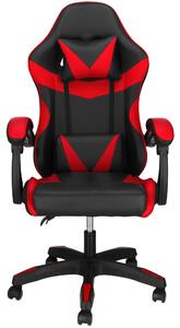 Springos® Sedia da ufficio con cuscino per la testa e per la zona lombare Braccioli Sedia girevole, sedia da gioco Sedia ergonomica imbottita Altezza regolabile con rotelle