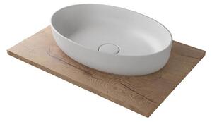 Lavabo Kolpa ALEXIS, modello SOFT 550 ON, in materiale KERROCK 108, finitura lucida
