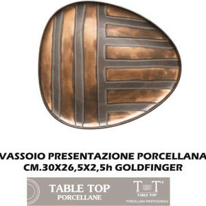 Table Top Vassoio Presentazione cm 30x26,5x2,5 Goldfinger - TAB2035