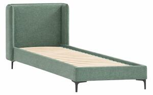 Letto singolo imbottito verde con griglia 90x200 cm Basti - Ropez