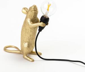 SELETTI Lampada LED da tavolo Mouse Lamp USB in piedi oro