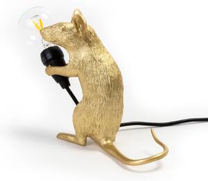 SELETTI Lampada LED da tavolo Mouse Lamp USB seduta oro
