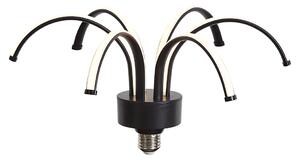 Lampada decorativa LED E27 nera 6W 450 lm 3000K
