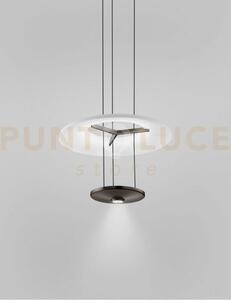 Dione sospensione 1m bianco satinato nickel nero satinato l2223 led