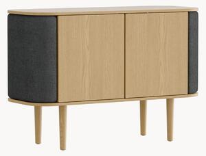 Cassettiera in legno di quercia con lati curvi Treasures
