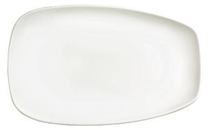 Piatto Rettangolare Fondo 33,5x20,5x4 cm in Porcellana Allluminica Kaleidos Aluxina Bianco