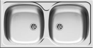 Lavello da incasso Pyramis E78 in acciaio inox 100125114