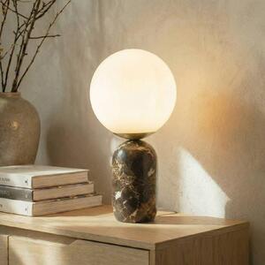 Lampada da tavolo Lennes Lindby, Marrone / Ruggine, Soggiorno / Sala da pranzo, Pietra, Moderno, Lampada da tavolo
