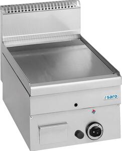 Piastra per griglia a gas SARO, liscia, da tavolo, 400x600, GFT46L