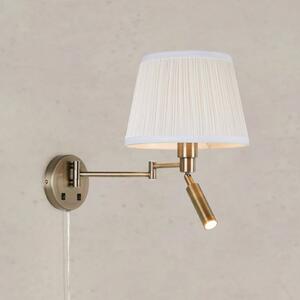 Markslöjd Applique da parete Pivot, Ottone / Oro, Soggiorno / Sala da pranzo, Tessuto / Stoffa / Seta, Applique