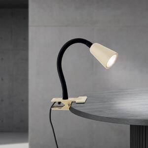 ORION Lampada con morsetto Dotty, Crema / Ambra, Soggiorno / Sala da pranzo, Metallo, Moderno, Lampada con morsetto