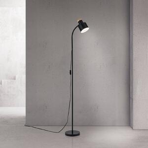 ORION Lampada da terra Gili, Nero, Soggiorno / Sala da pranzo, Metallo, Moderno, Lampada da terra