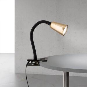 ORION Lampada con morsetto Dotty, Ottone / Oro, Soggiorno / Sala da pranzo, Metallo, Moderno, Lampada con morsetto
