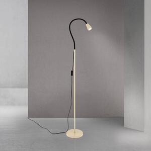 ORION Lampada da terra Dotty, Crema / Ambra, Soggiorno / Sala da pranzo, Metallo, Moderno, Lampada da terra