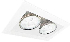 Brosline 3035 - Plafoniera per controsoffitto CAGE 2xGU10/10W/230V bianca
