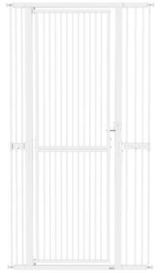PawHut Cancellino per Cani e Gatti Alto 180 cm, Estensibile da 76-104 cm e Montaggio a Pressione, Bianco | Aosom Italy