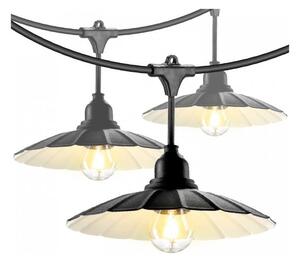Catena luminosa decorativa da esterno CRETE 15xE27/230V 20m IP44