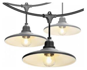 Catena luminosa decorativa da esterno CRETE 10xE27/230V 15m IP44
