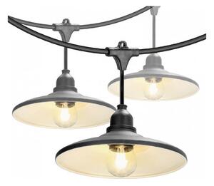 Catena decorativa da esterno CRETE 15xE27/230V 20m IP44