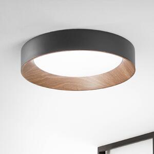 Luce Ambiente Design Plafoniera a LED Arka, Nero, Soggiorno / Sala da pranzo, Metallo, Moderno, Plafoniera LED