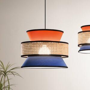 Luce Ambiente Design Lampada a sospensione Gazebo, dimmerabile, Giallo / Arancione, Soggiorno / Sala da pranzo, Tessuto / Stoffa / Seta, Lampada a sospensione