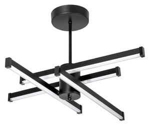 Lampadario a sospensione con supporto rigido LED 4xLED/10W/230V 3000-6500K diametro 68 cm nero