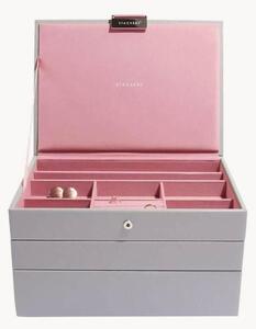 Portagioie Classic Dove Grey & Rose, set da 3